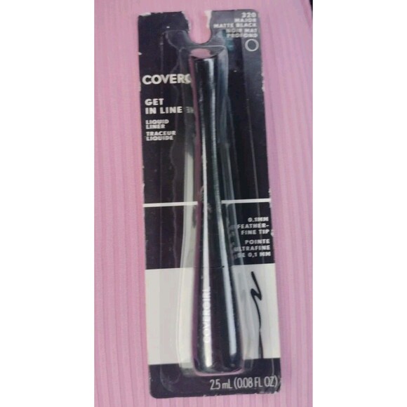CoverGirl Eyeliner Get In Line Liquid Liner 320 Major Matte Black Eye Makeup 3x - Picture 13 of 16